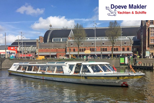 Amsterdamer Grachtenrundfahrtschiff 21.80