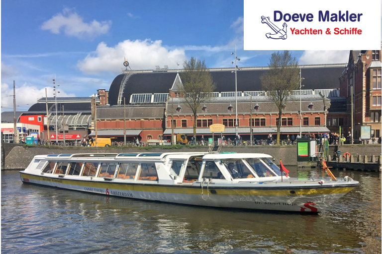 Amsterdamer Grachtenrundfahrtschiff 21.80